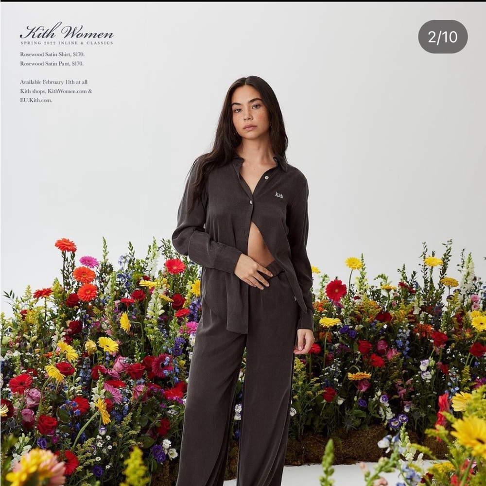 KITHwomens rosewood satin set - XS